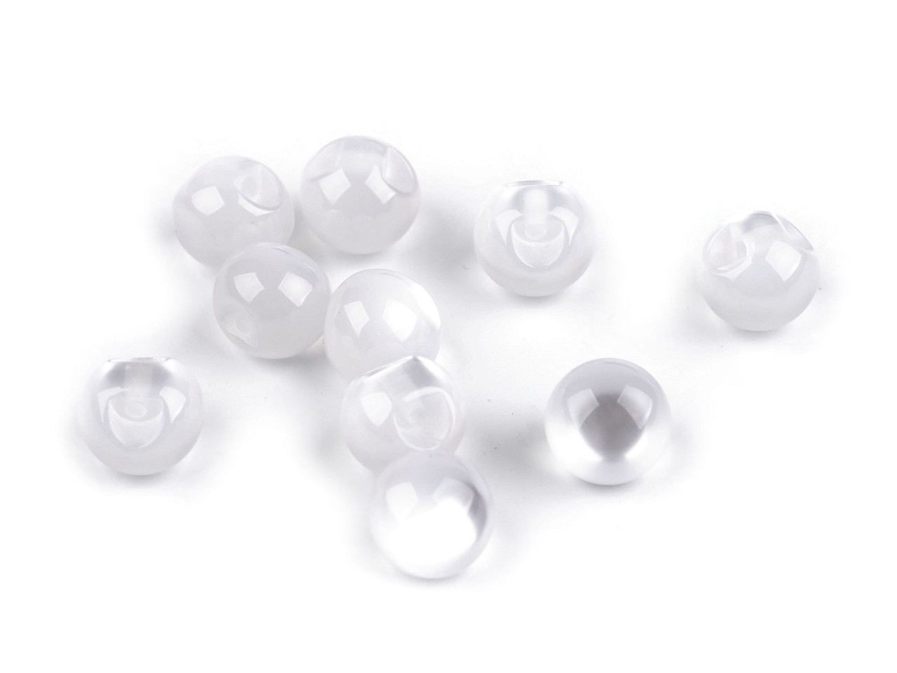 Nasture perlă / ochi de pisică ø10 mm - Albastru deschis (50 Bucăți)