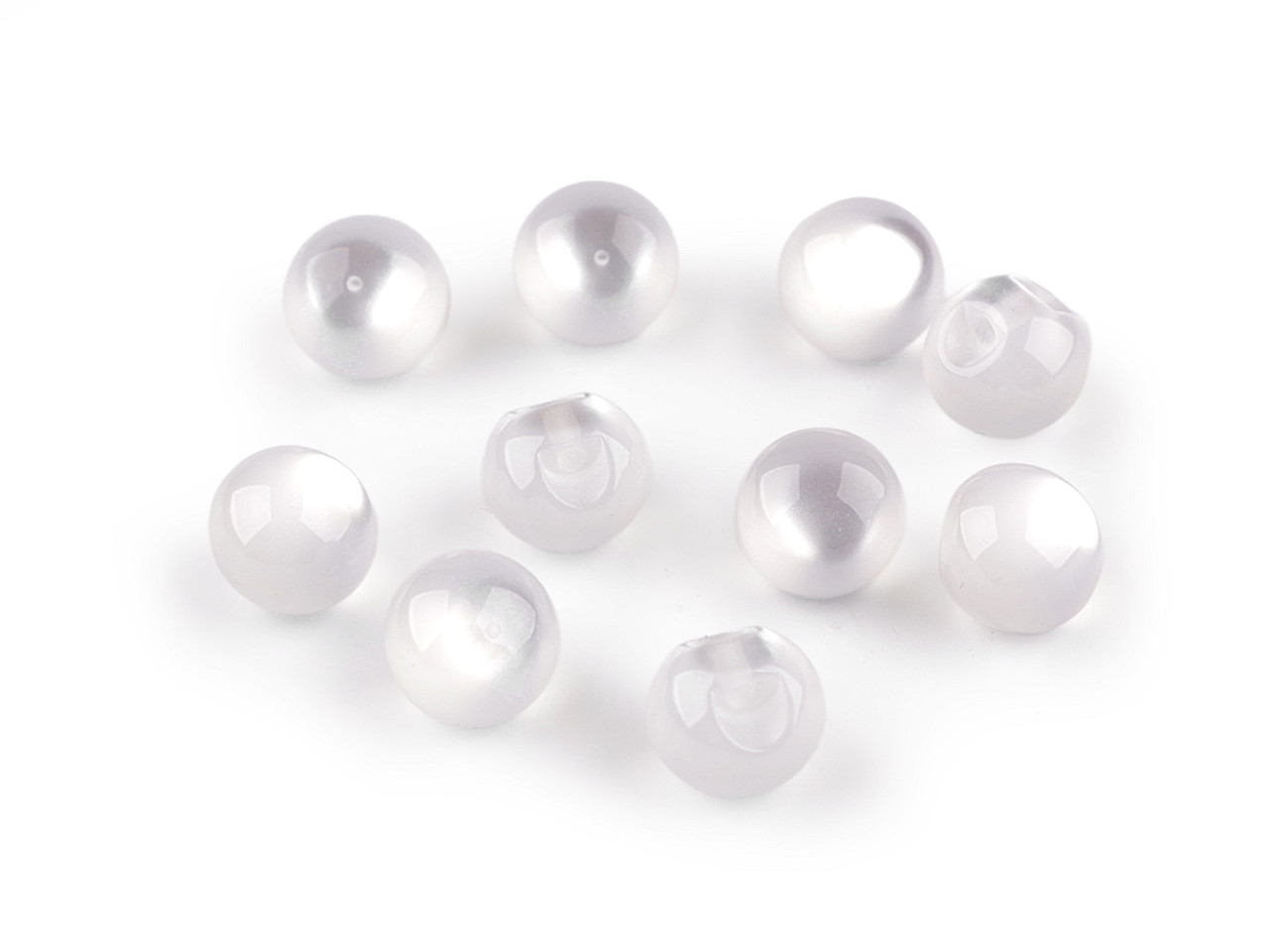 Nasture perlă / ochi de pisică ø11 mm - Roz deschis (10 Bucăți)