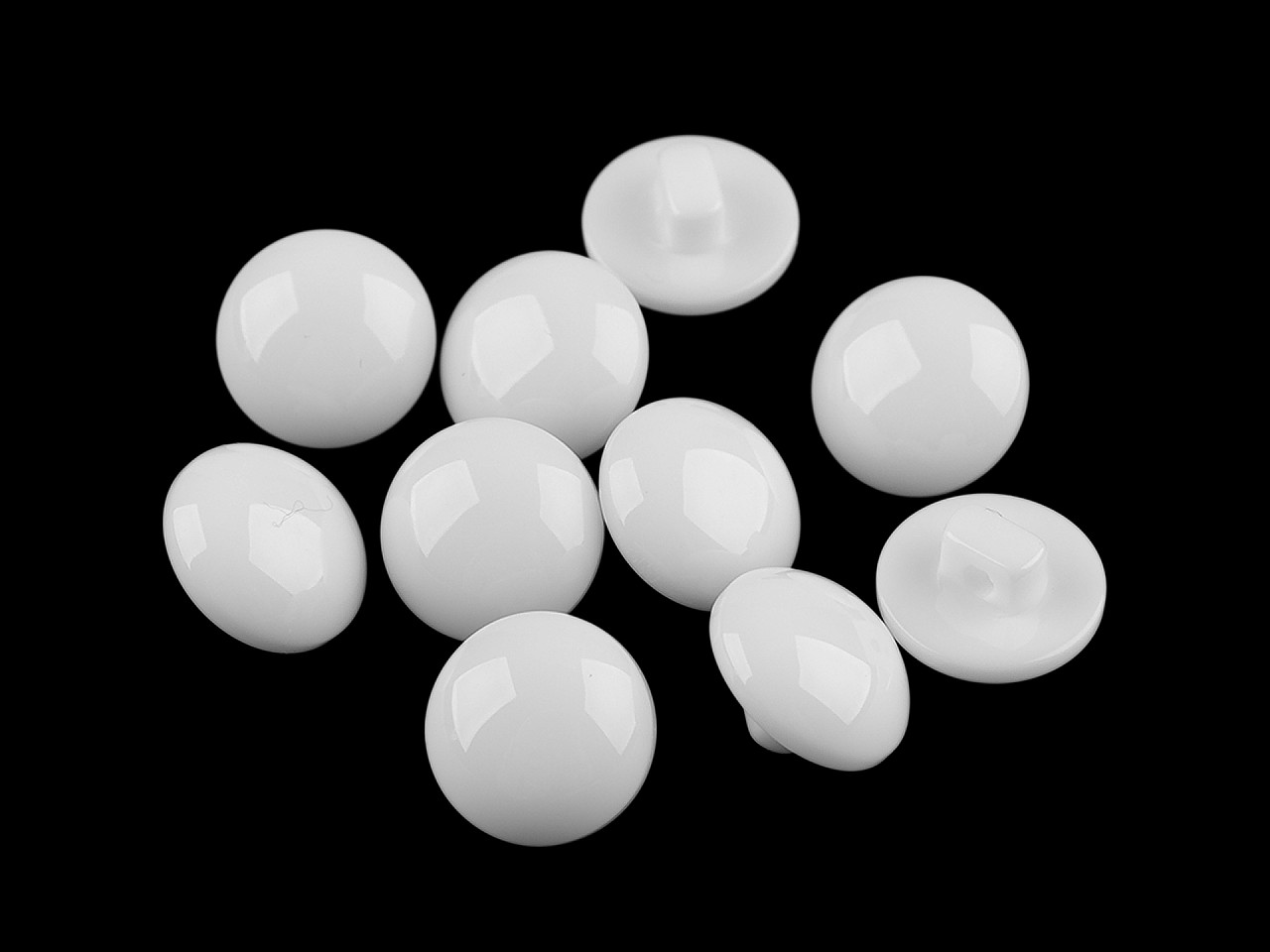 Nasture colorat mărimea 24" - Alb (10 Bucăți)