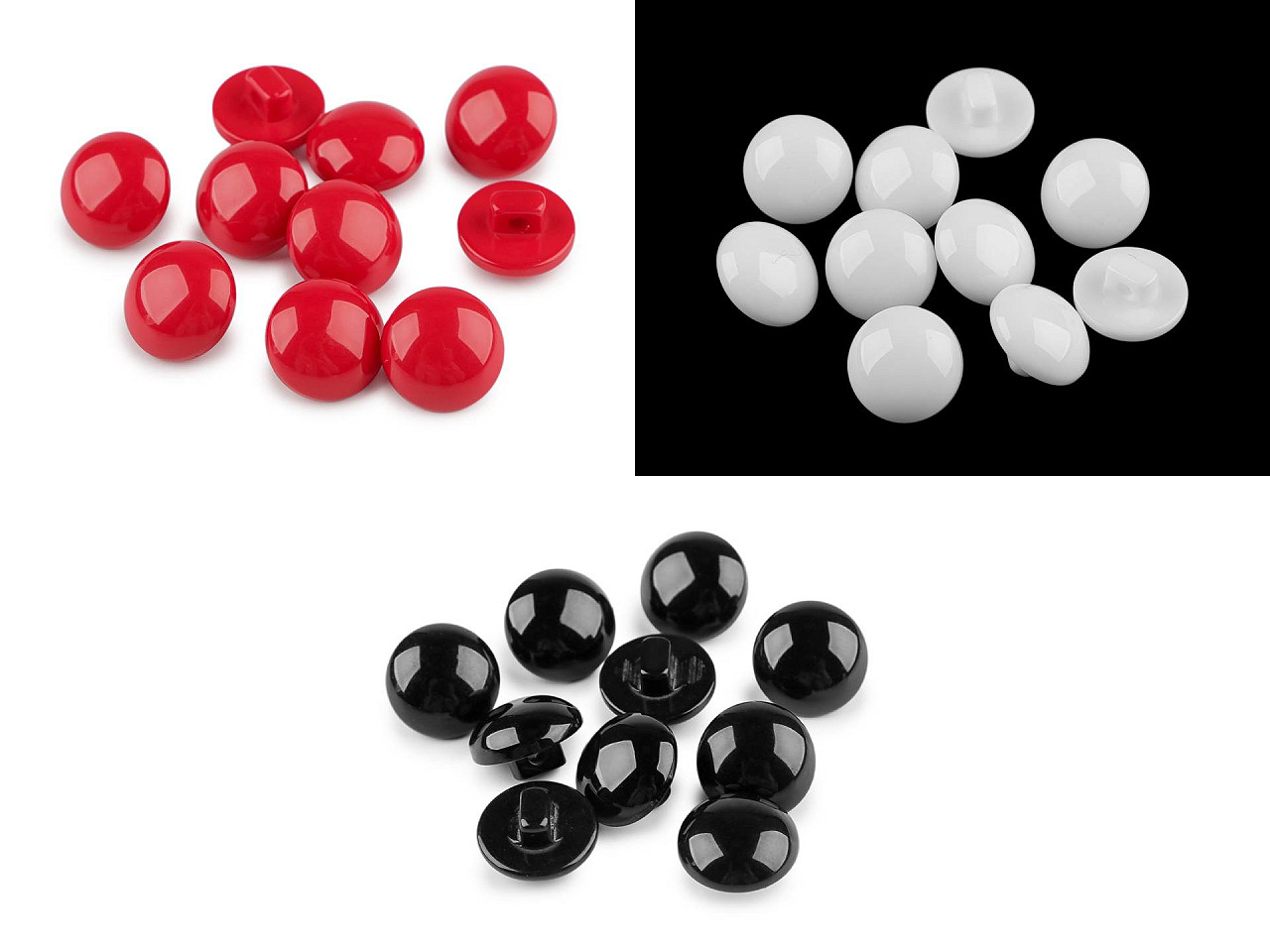 Nasture colorat mărimea 24" - Alb (10 Bucăți)