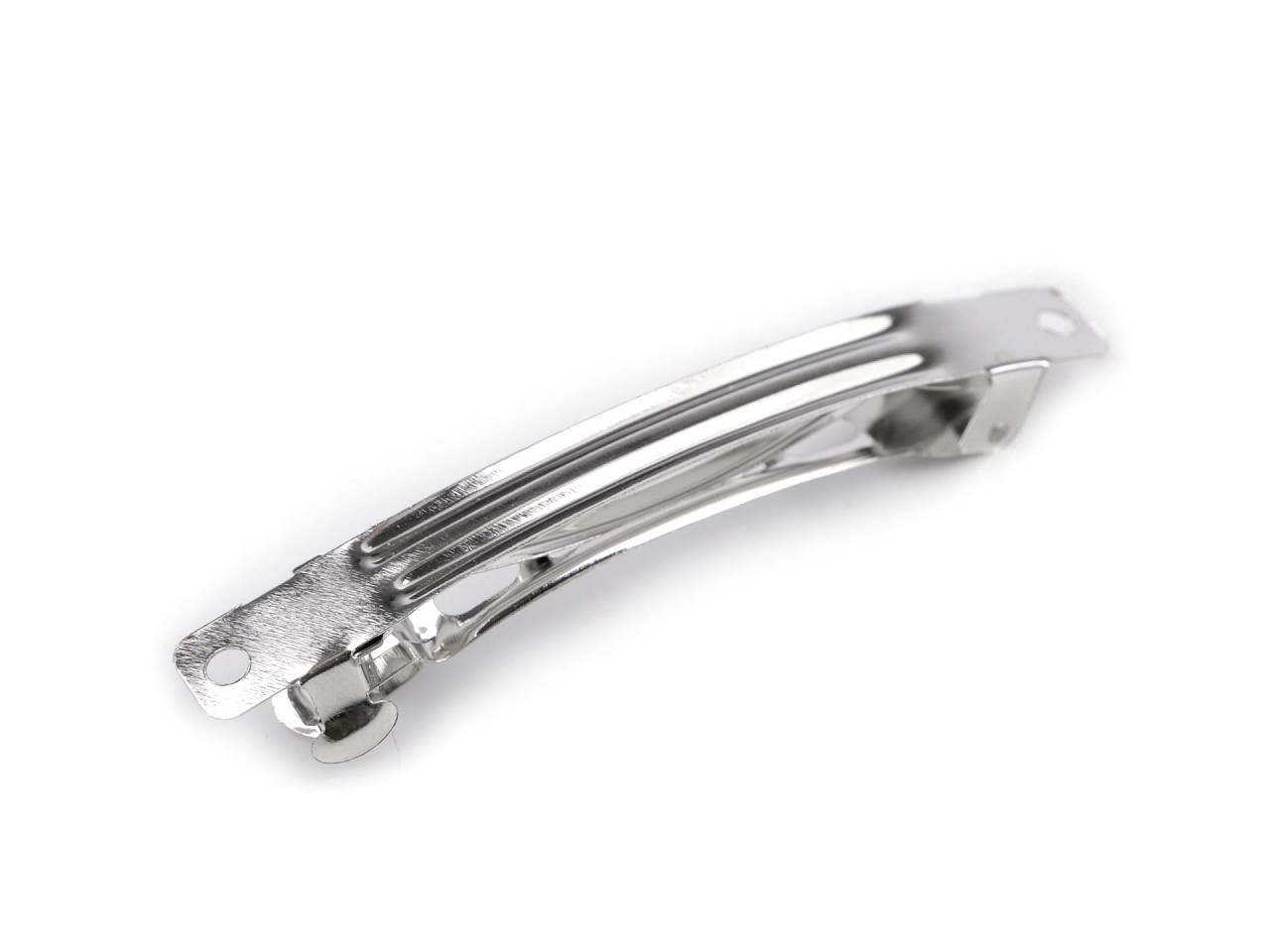 Bază clamă de păr 7,5x78 mm - Platinum (2 Bucăți)