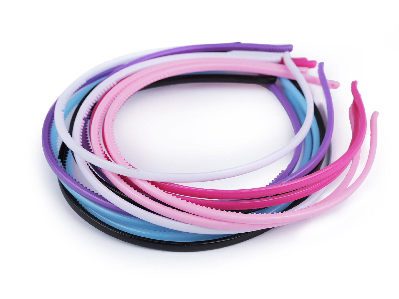 Cordeluță plastic - Negru (12 Bucăți)