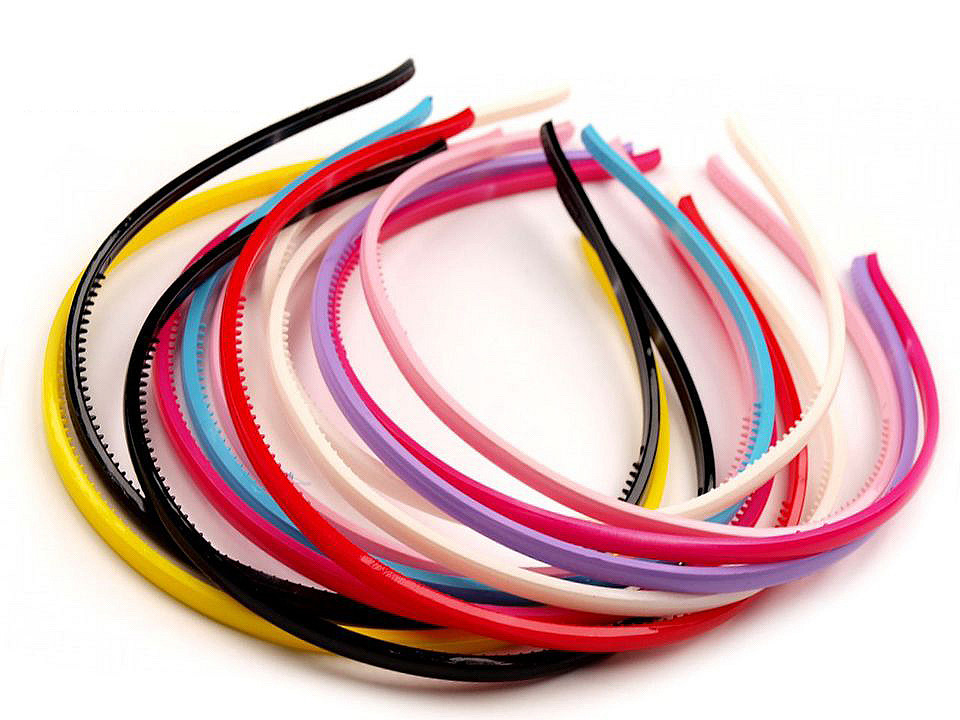 Cordeluță plastic - Negru (12 Bucăți)