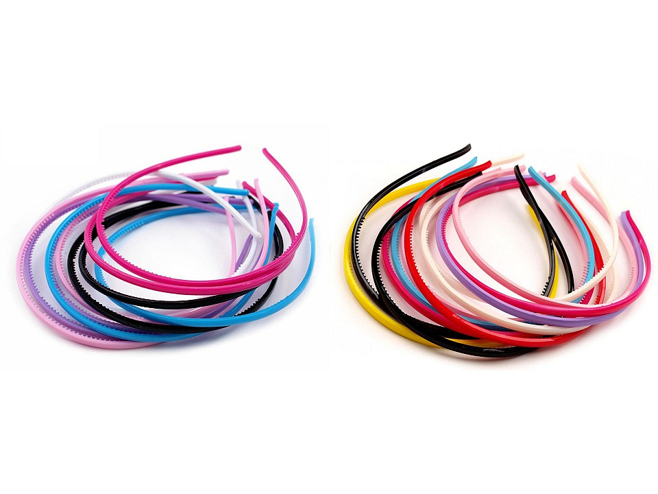 Cordeluță plastic - Negru (12 Bucăți)