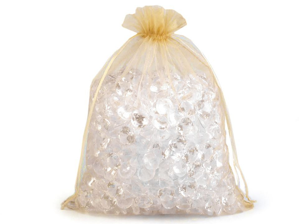 Săculeț organza pentru cadouri, 21x29 cm - Argintiu (10 Bucăți)