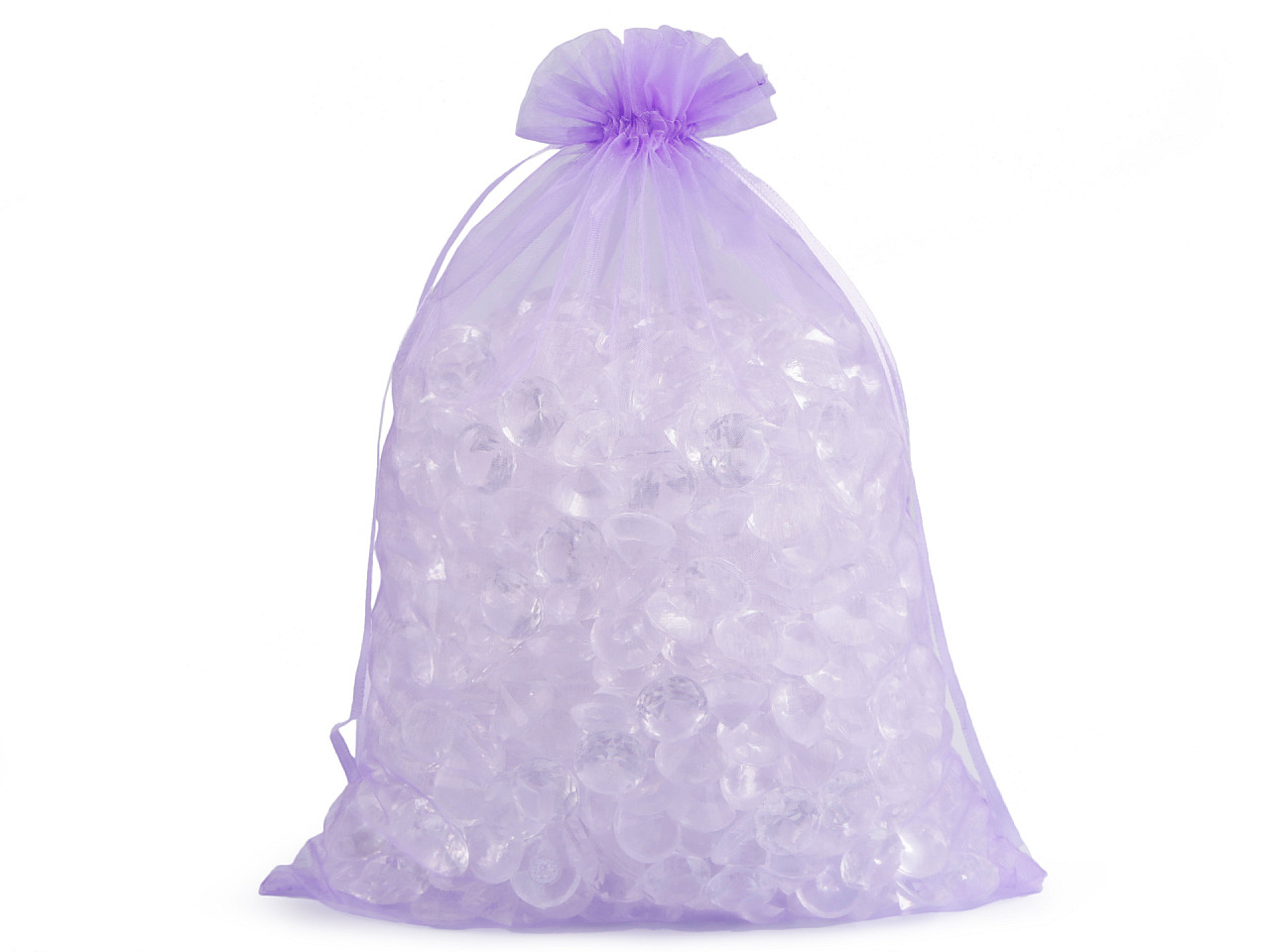 Săculeț organza pentru cadouri, 21x29 cm - Argintiu (10 Bucăți)