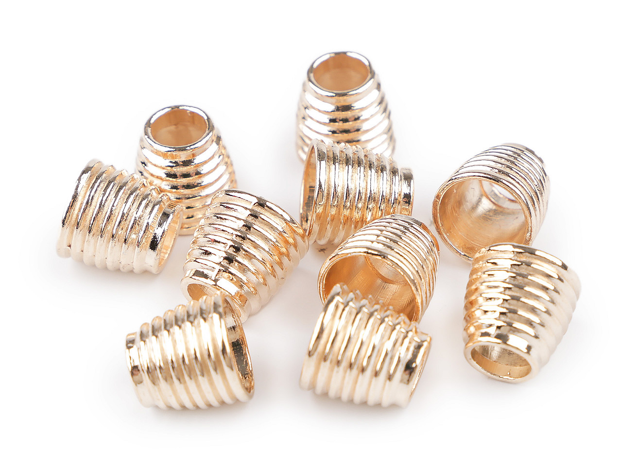 Capăt șnur,  ø6,7 mm - Nichel antic (50 Bucăți)