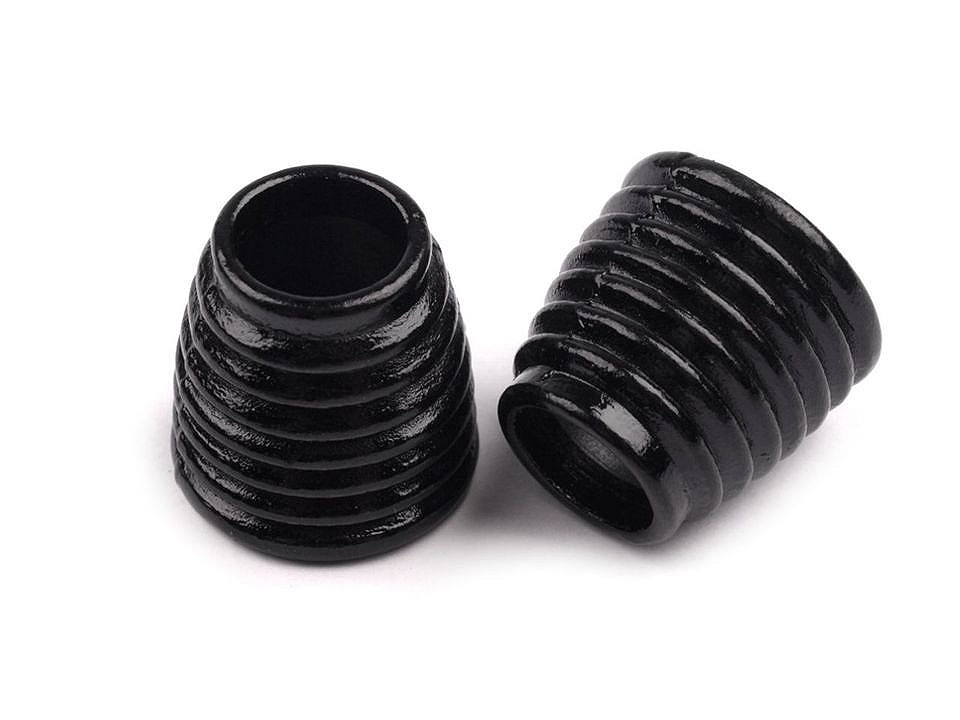 Capăt șnur,  ø6,7 mm - Nichel antic (50 Bucăți)