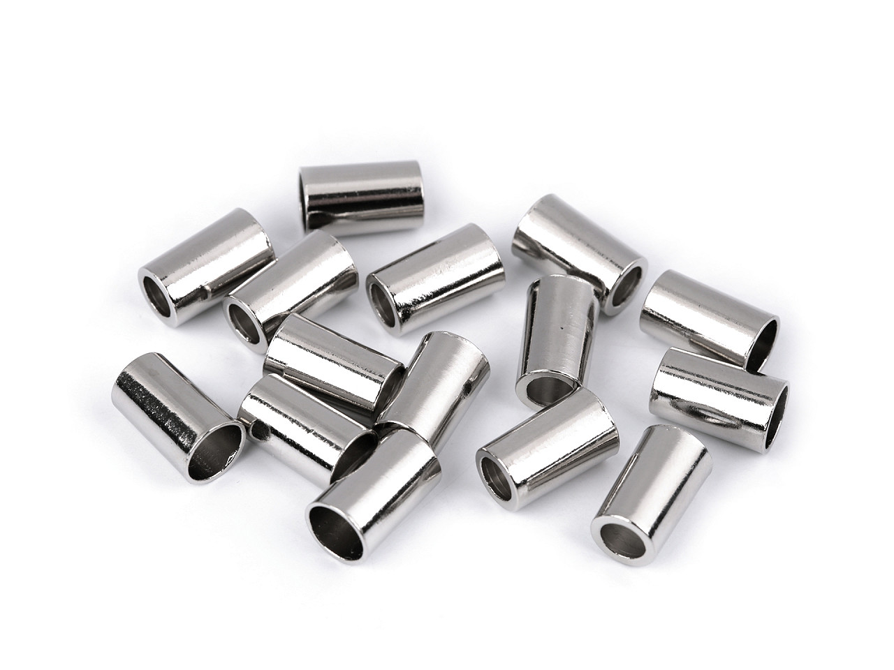 Capăt șnur, ø3,5 mm, ø5,5 mm - Auriu rose (50 Bucăți)