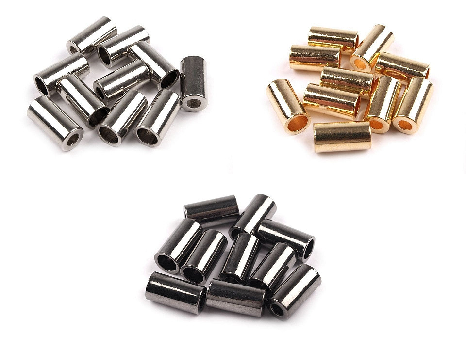 Capăt șnur, ø3,5 mm, ø5,5 mm - Auriu rose (50 Bucăți)