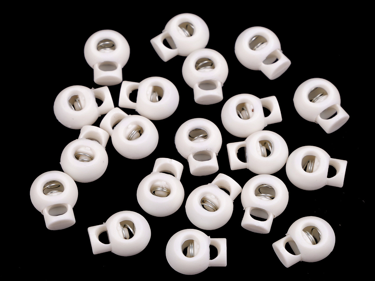 Opritori șnur, 15x19 mm - Off white (10 Bucăți)