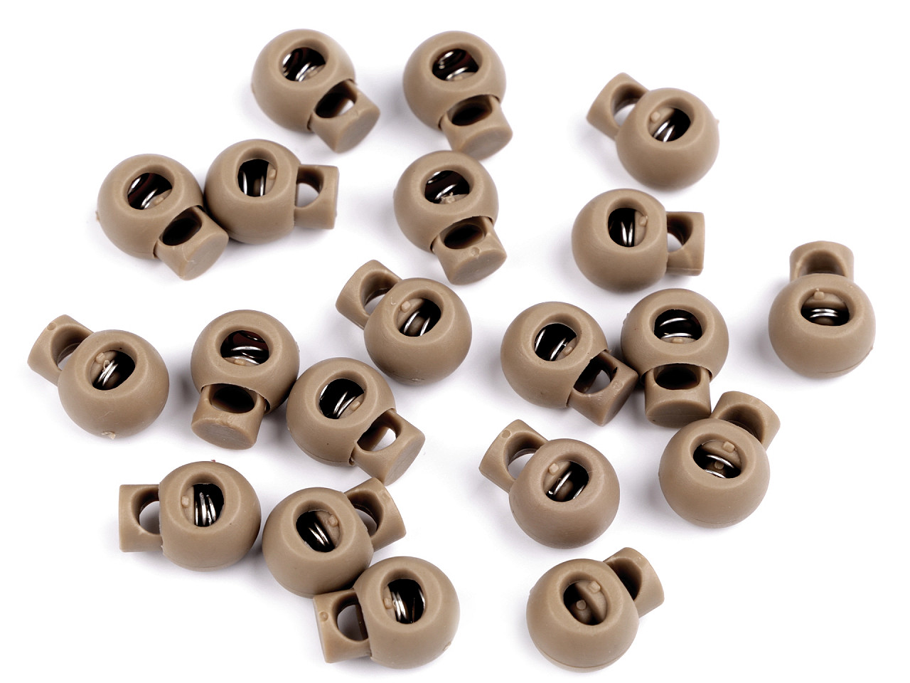 Opritori șnur, 15x19 mm - Off white (10 Bucăți)