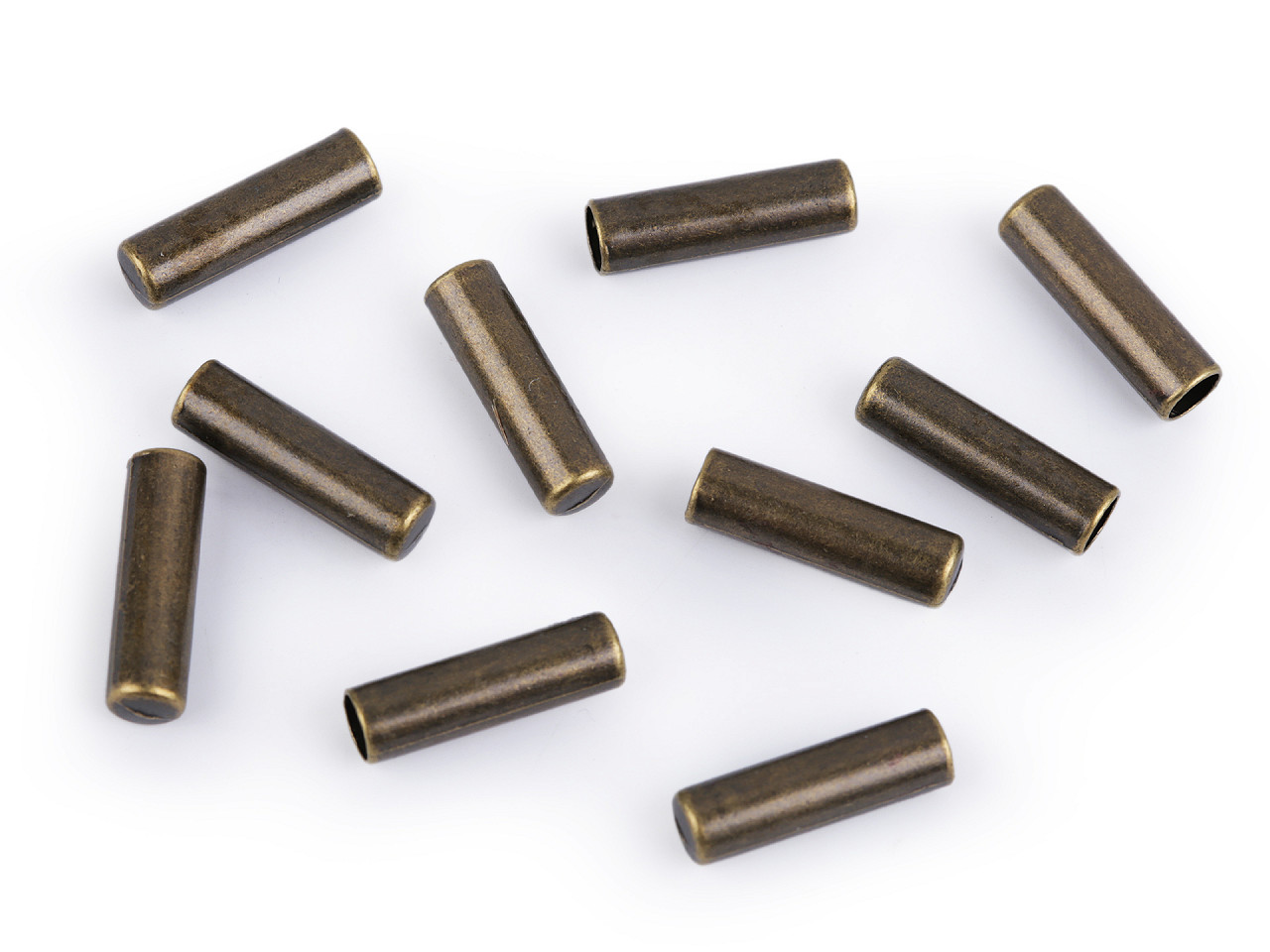 Capăt metalic șnur, ø4 mm - Nichel negru (10 Bucăți)