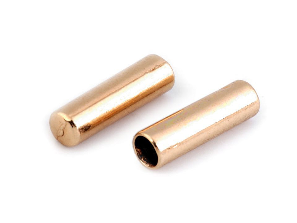 Capăt metalic șnur, ø4 mm - Nichel negru (10 Bucăți)