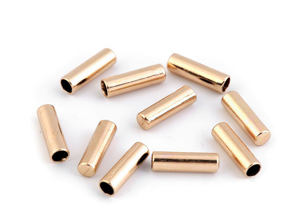 Capăt metalic șnur, ø4 mm - Nichel negru (10 Bucăți)