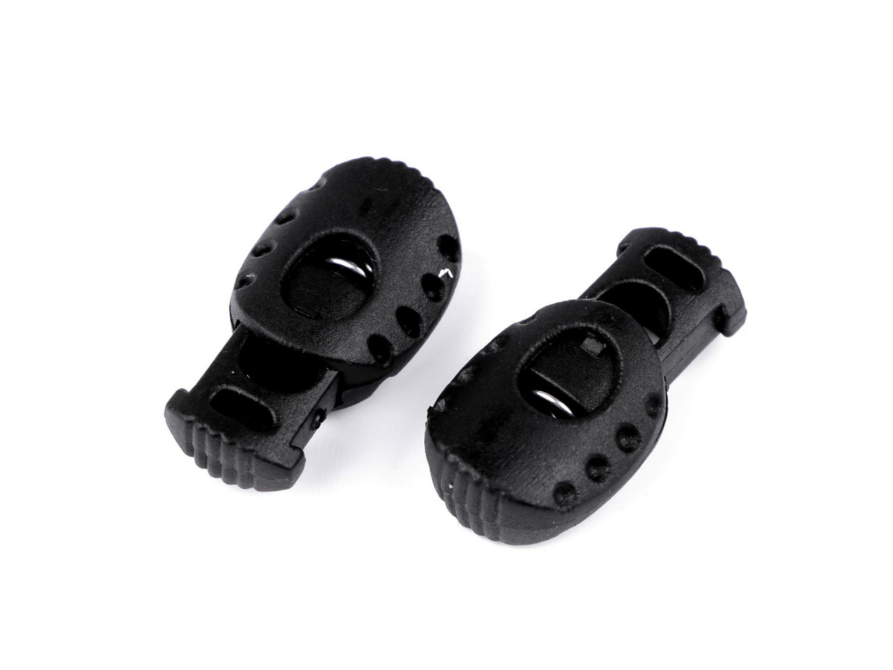 Opritori snur 15x27 mm - Negru (10 Bucăți)