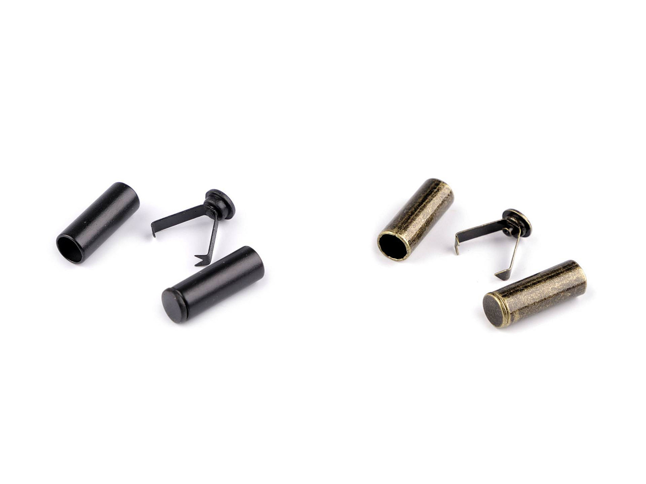 Capat de snur cu siguranta de ø6 mm - Alamă antică (4 Bucăți)