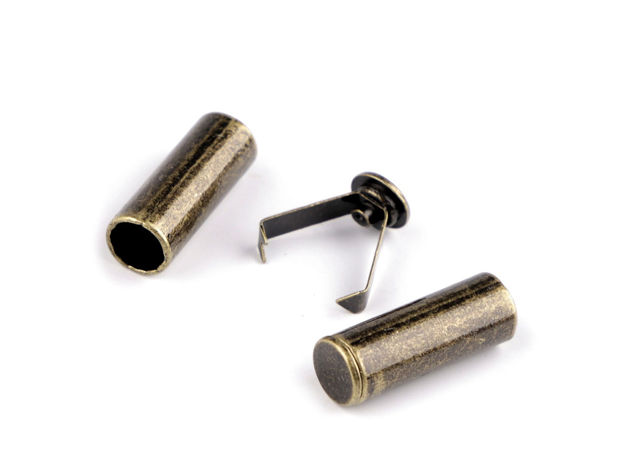 Capat de snur cu siguranta de ø6 mm - Alamă antică (4 Bucăți)