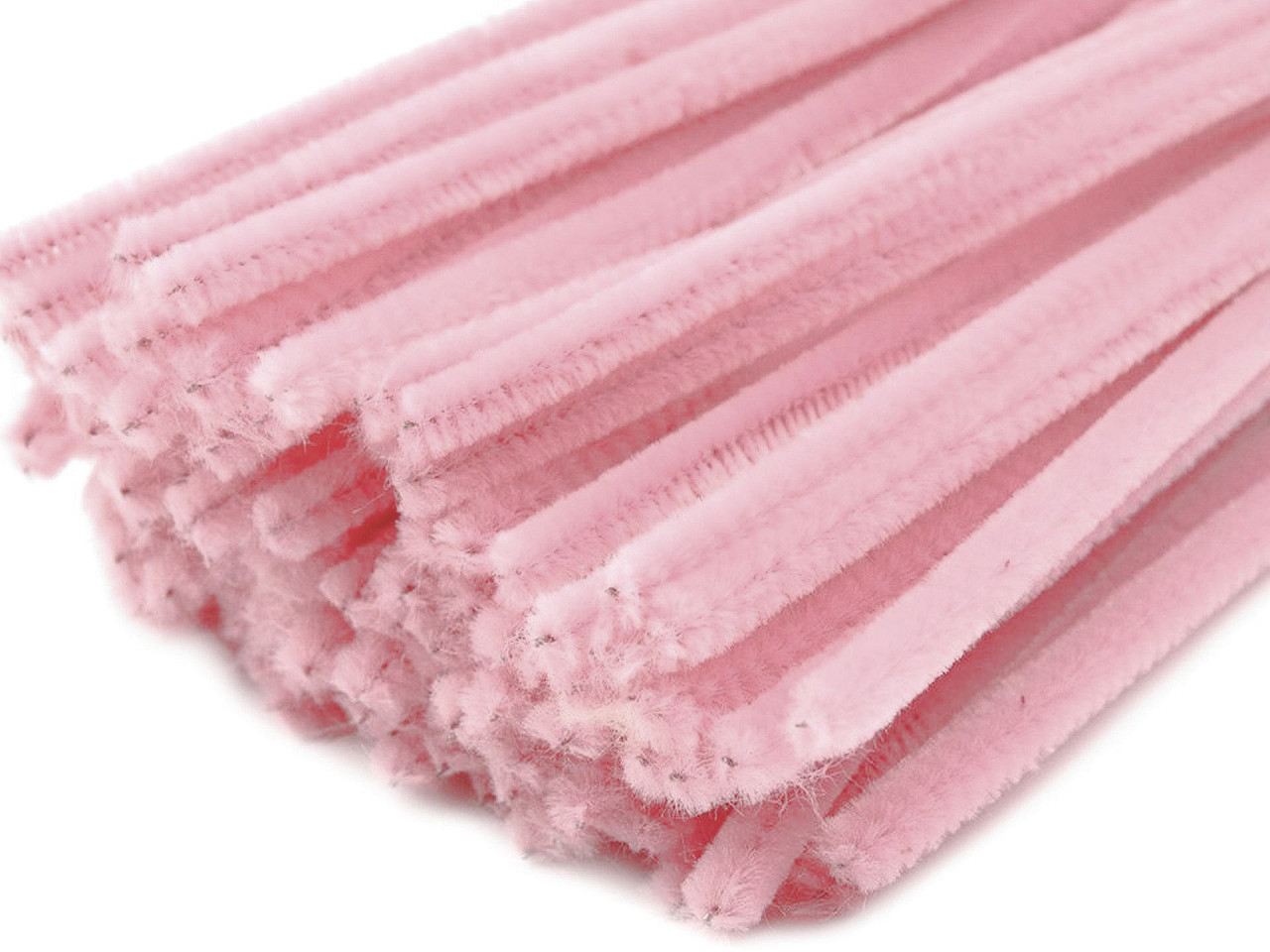 Sârmă plușată, ø6 mm, lungime 30 cm - Verde crud (20 Bucăți)