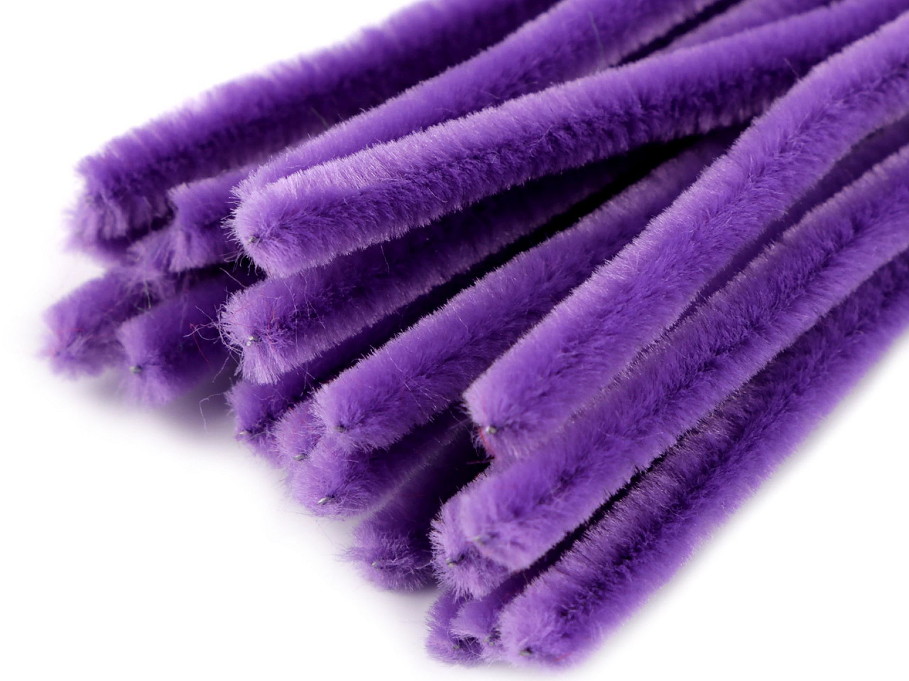 Sârmă plușată, ø6 mm, lungime 30 cm - Verde crud (20 Bucăți)