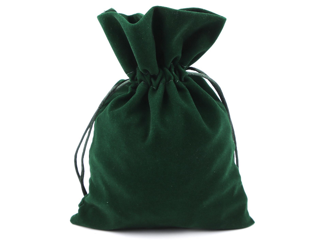 Săculeț catifea pentru cadouri, 12x17 cm - Negru (10 Bucăți)