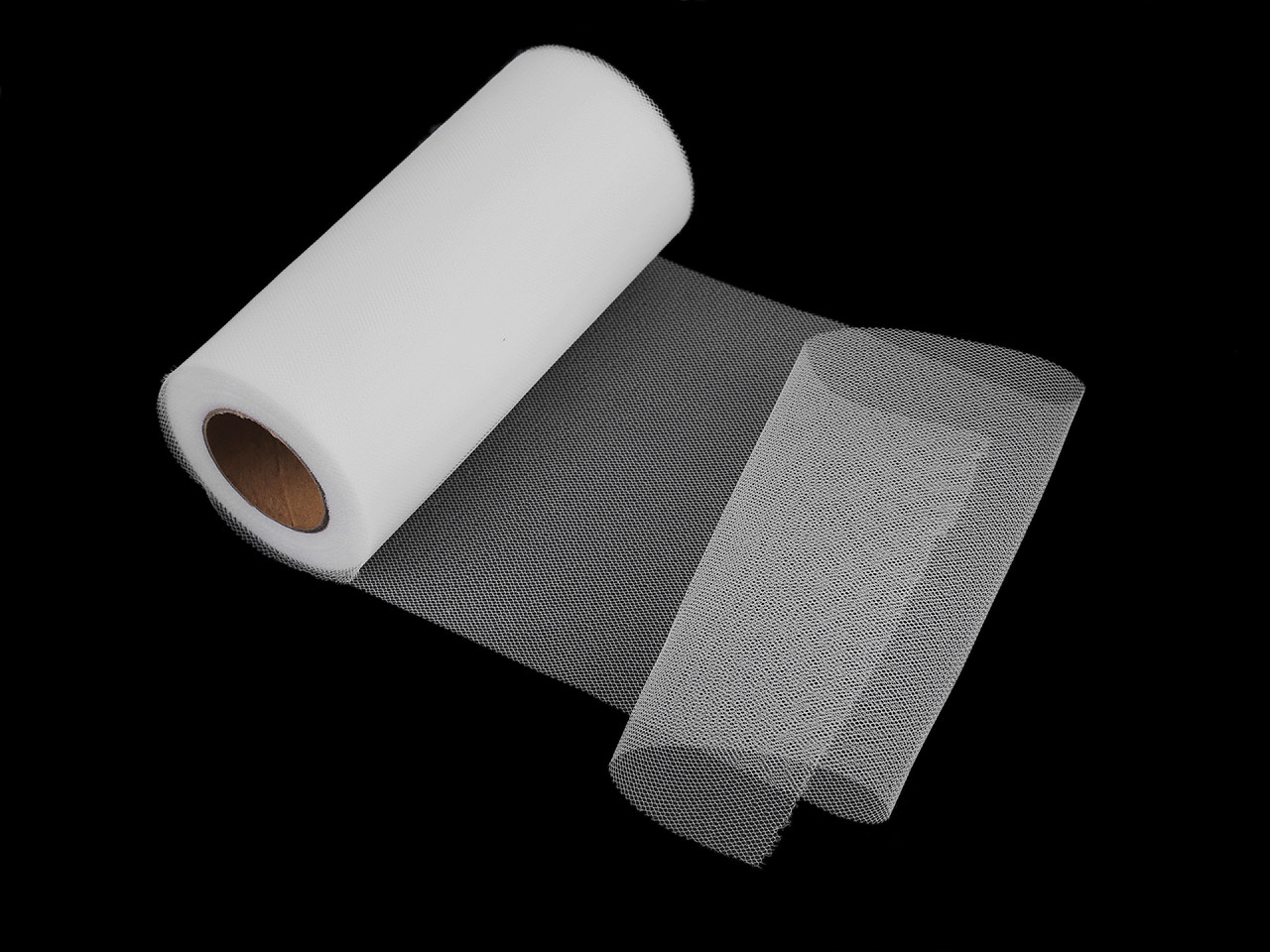 Tull decorativ, lățime 15 cm - Alb zăpadă (1 Bucată)