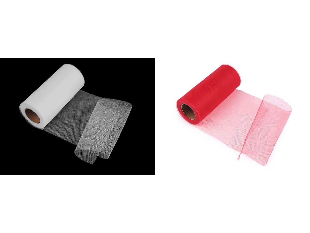 Tull decorativ, lățime 15 cm - Alb zăpadă (1 Bucată)