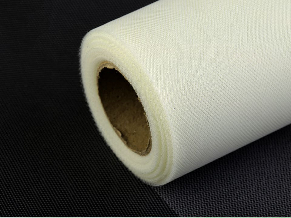 Tull decorativ, lățime 15 cm - Alb zăpadă (1 Bucată)