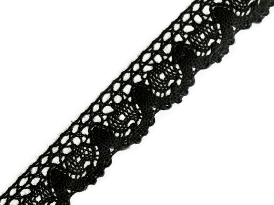 Dantelă bumbac croşetată, lățime 25 mm - Bej deschis (27 Metri)