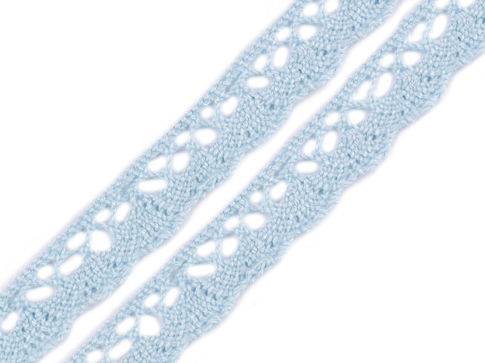 Dantelă bumbac croşetată, lățime 15 mm - Gri neutral (27 Metri)