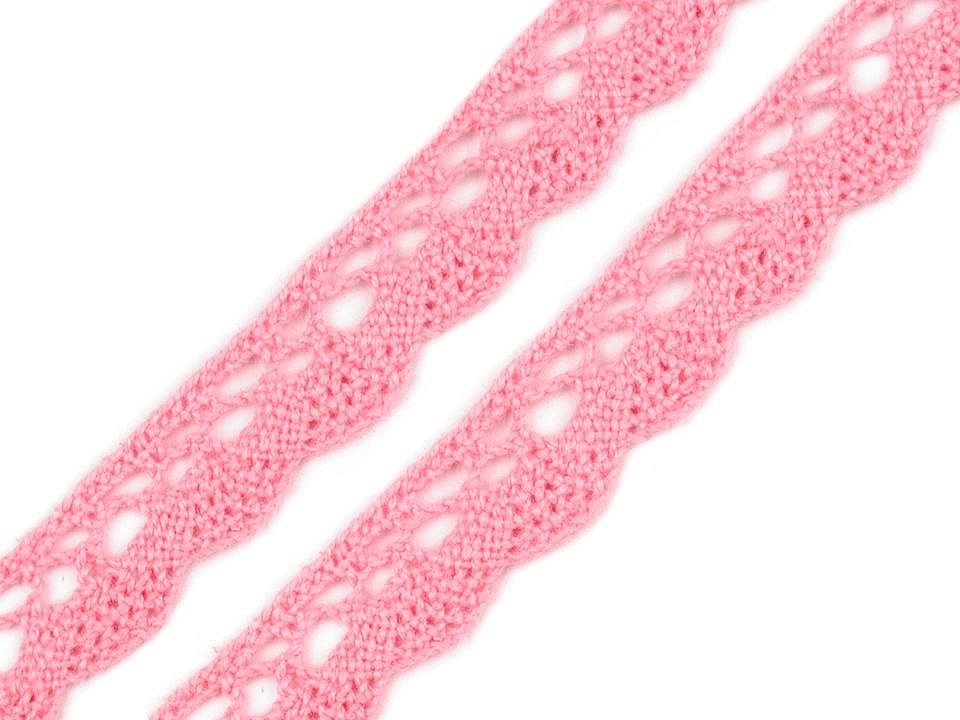 Dantelă bumbac croşetată, lățime 15 mm - Gri neutral (27 Metri)