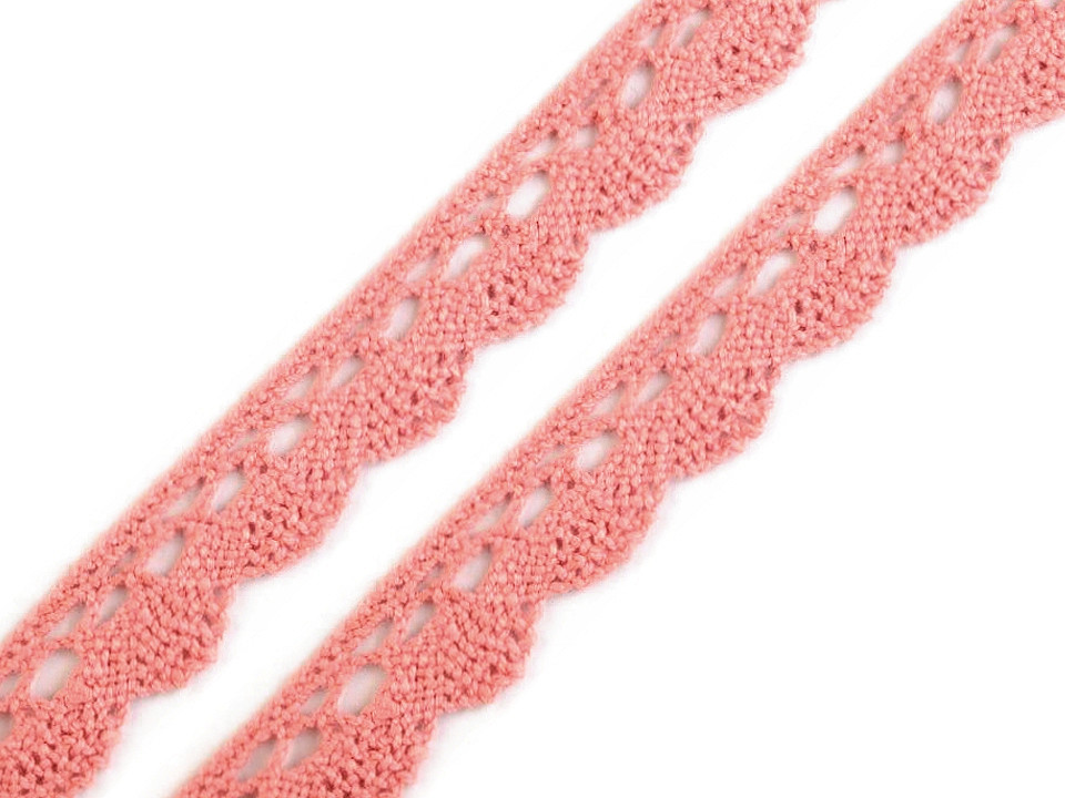 Dantelă bumbac croşetată, lățime 15 mm - Gri neutral (27 Metri)