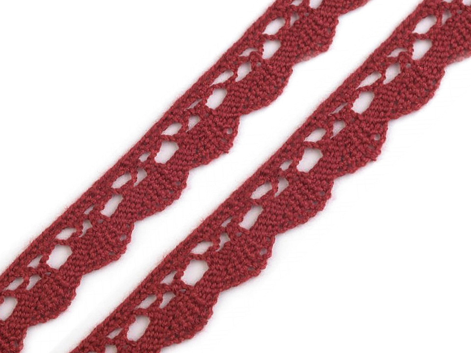 Dantelă bumbac croşetată, lățime 15 mm - Gri neutral (27 Metri)