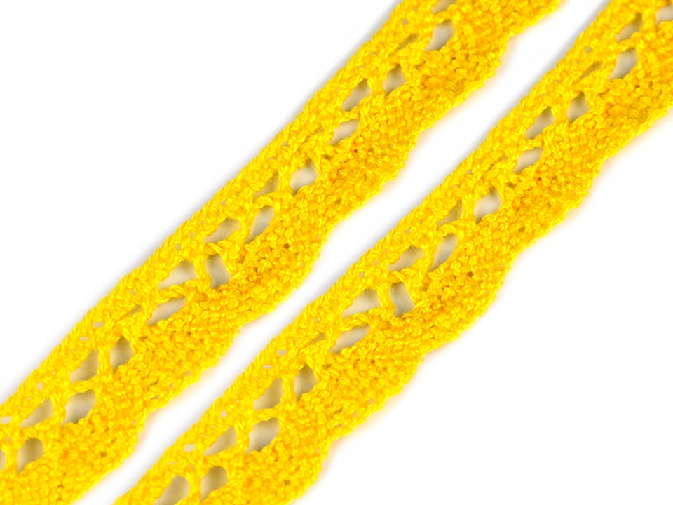 Dantelă bumbac croşetată, lățime 15 mm - Gri neutral (27 Metri)