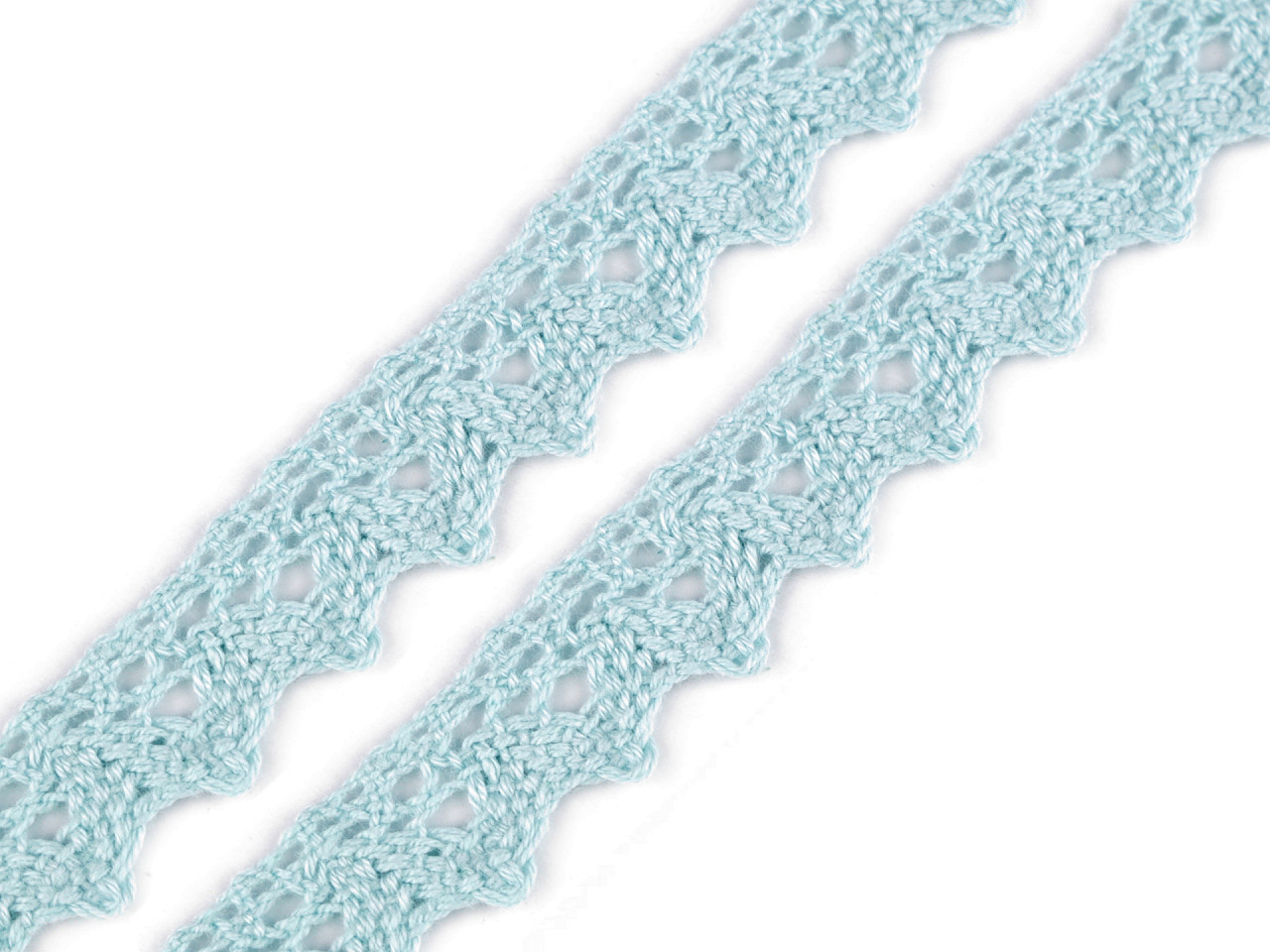 Dantelă bumbac croşetată, lățime 15 mm - Gri neutral (27 Metri)