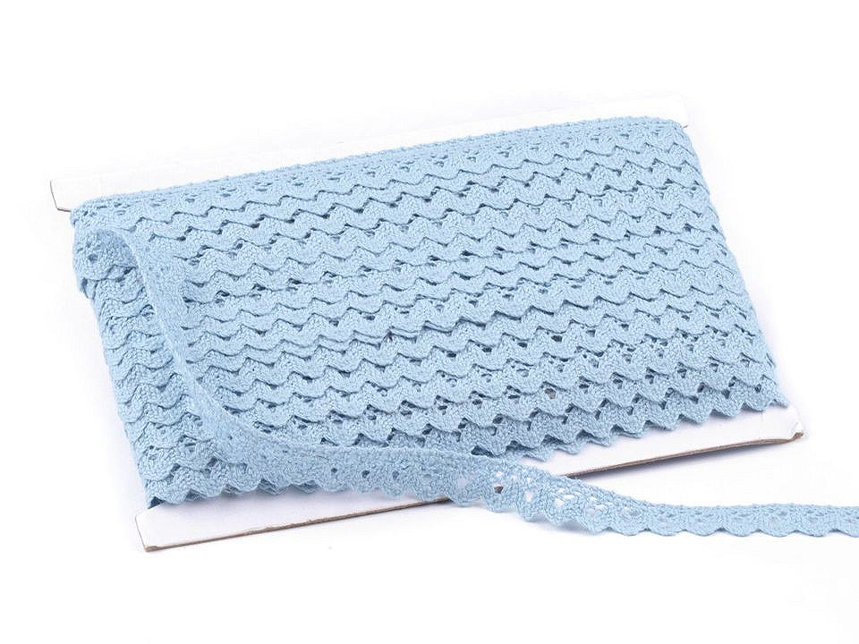 Dantelă bumbac croşetată, lățime 15 mm - Gri neutral (27 Metri)