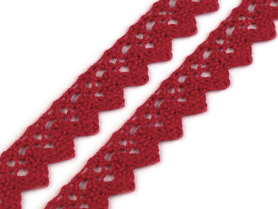 Dantelă bumbac croşetată, lățime 15 mm - Gri neutral (27 Metri)