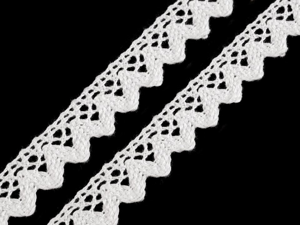 Dantelă bumbac croşetată, lățime 15 mm - Gri neutral (27 Metri)