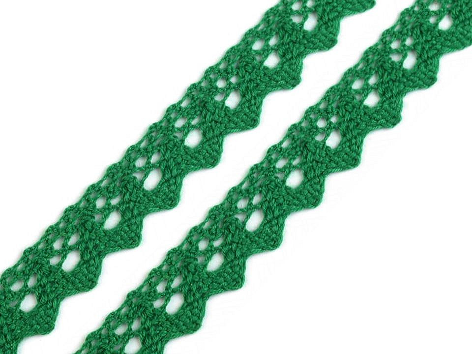 Dantelă bumbac croşetată, lățime 15 mm - Gri neutral (27 Metri)