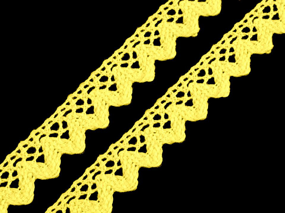 Dantelă bumbac croşetată, lățime 15 mm - Gri neutral (27 Metri)