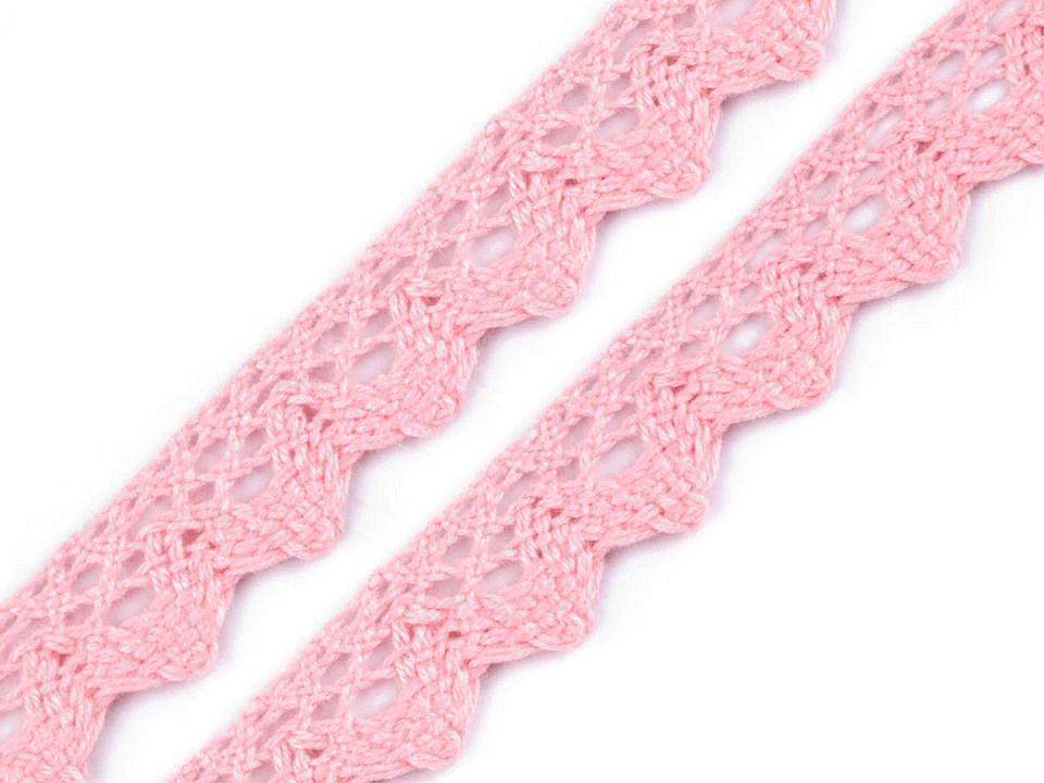 Dantelă bumbac croşetată, lățime 15 mm - Gri neutral (27 Metri)