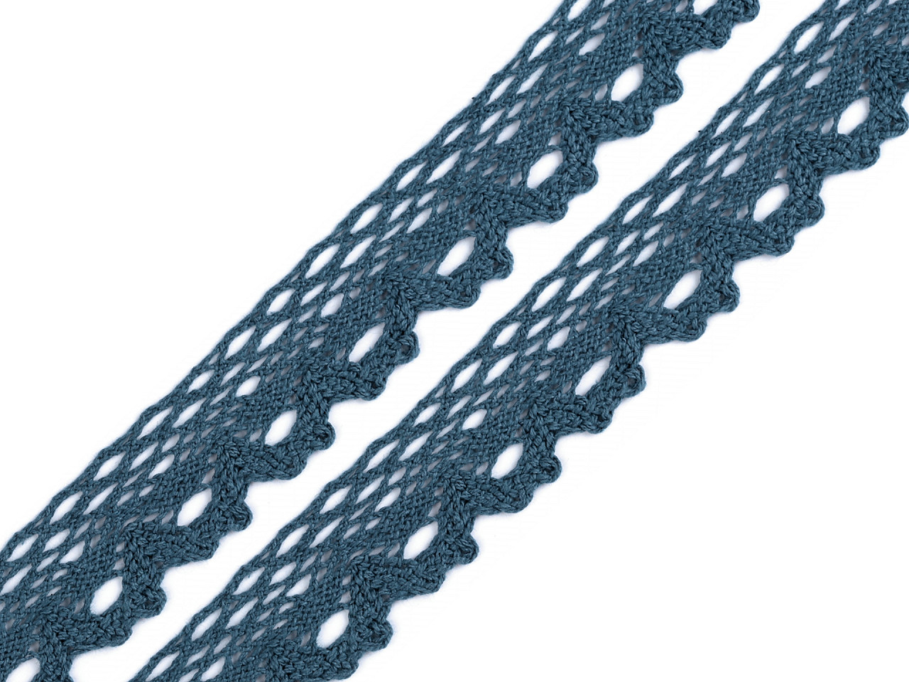 Dantelă bumbac croşetată, lățime 28 mm - Bej deschis (27 Metri)