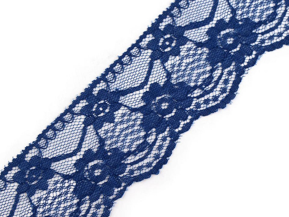 Dantelă sintetică, lățime 50mm - Alb (1 Metru)