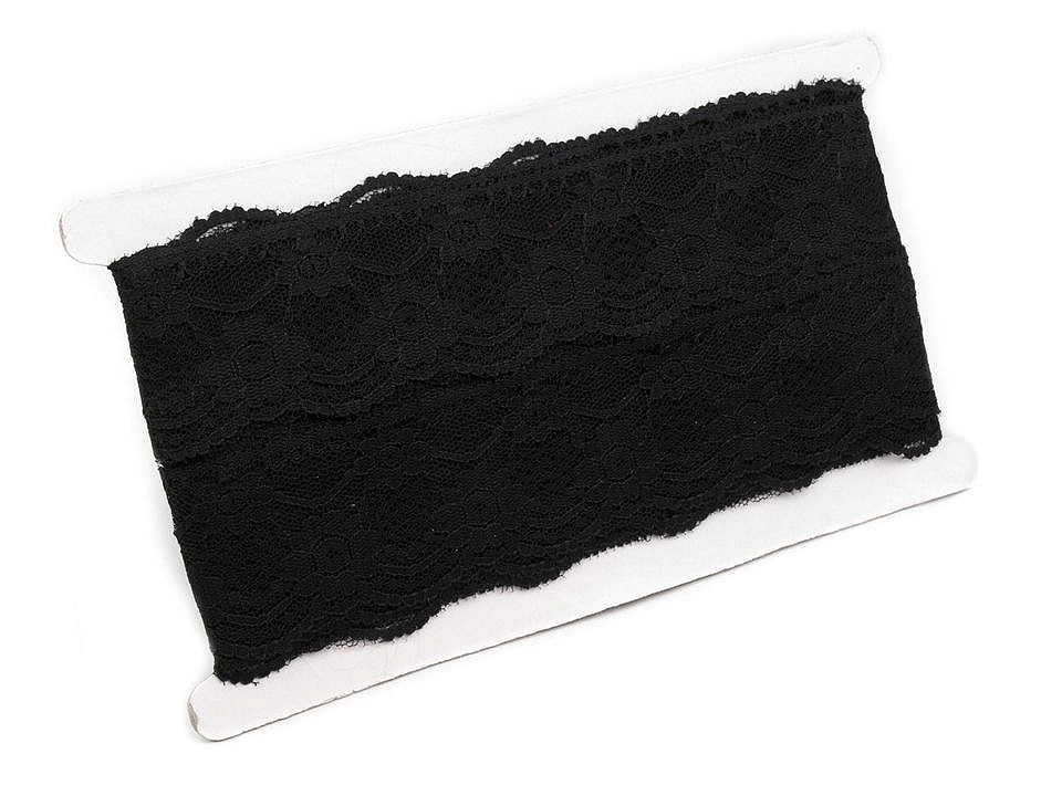 Dantelă sintetică, lățime 50mm - Alb (1 Metru)