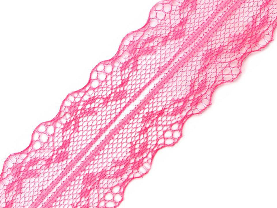 Dantelă sintetică, lățime 40 mm - Alb (27 Metri)