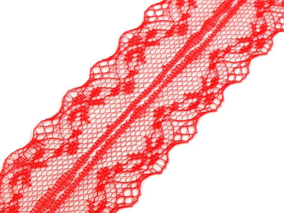 Dantelă sintetică, lățime 40 mm - Alb (27 Metri)