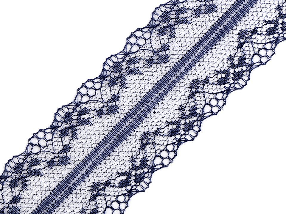 Dantelă sintetică, lățime 40 mm - Alb (27 Metri)