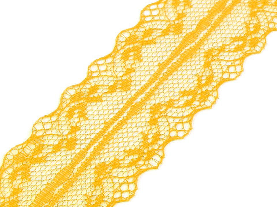 Dantelă sintetică, lățime 40 mm - Alb (27 Metri)