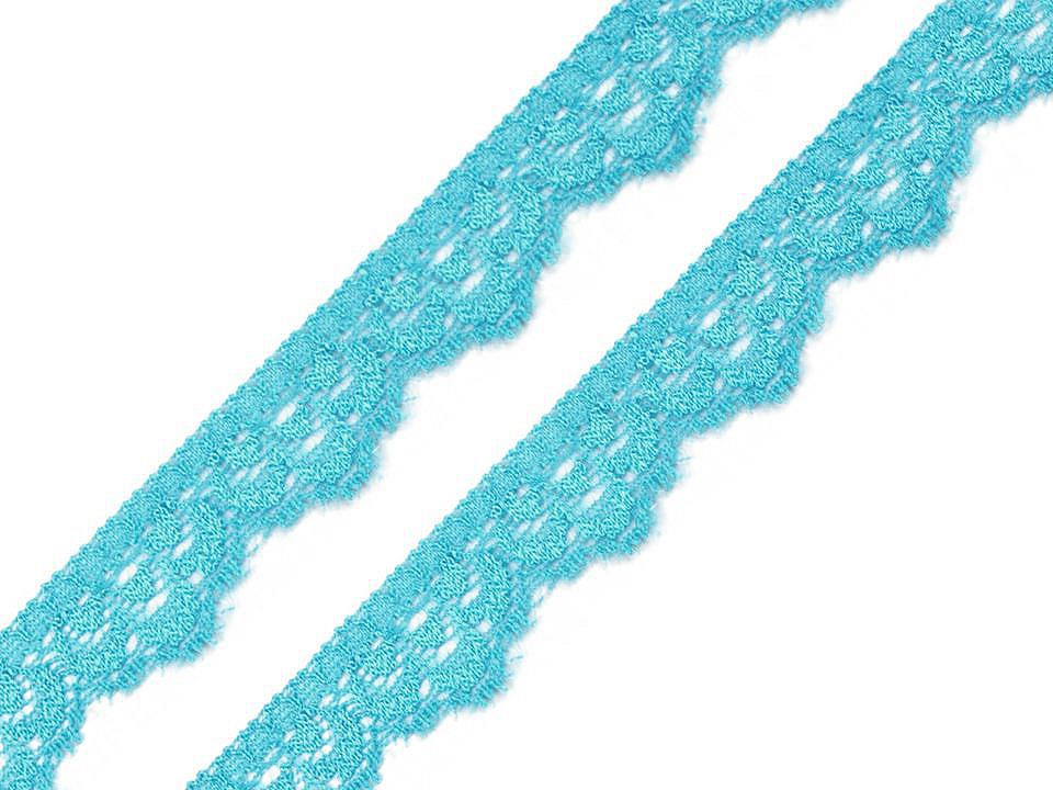 Dantelă elastică, lățime 16 mm - Negru (1 Metru)