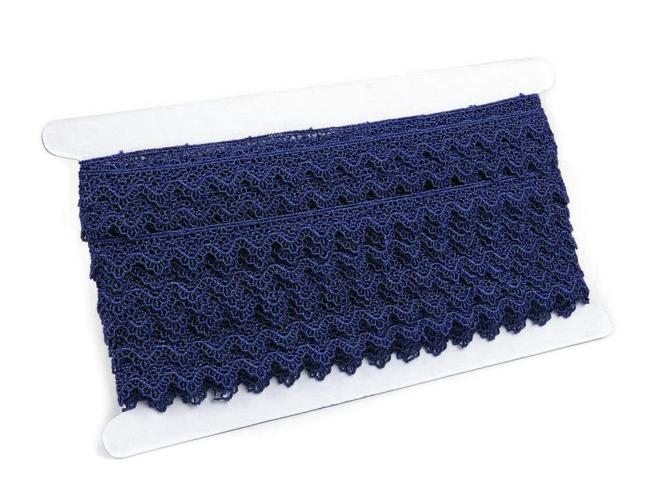 Dantelă guipure, lățime 17 mm - Alb zăpadă (1 Metru)